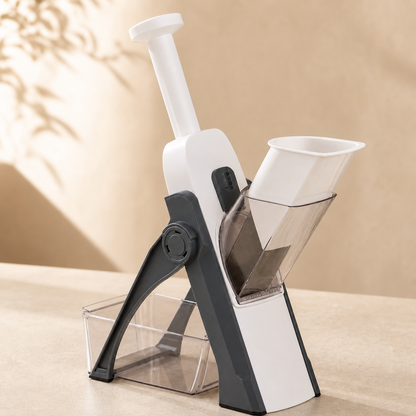 Vista de detalle de la mandolina vertical Slicer PRO Galverin